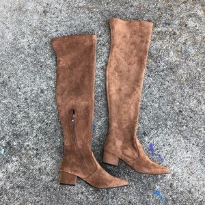 Over the Knee Brown Boots